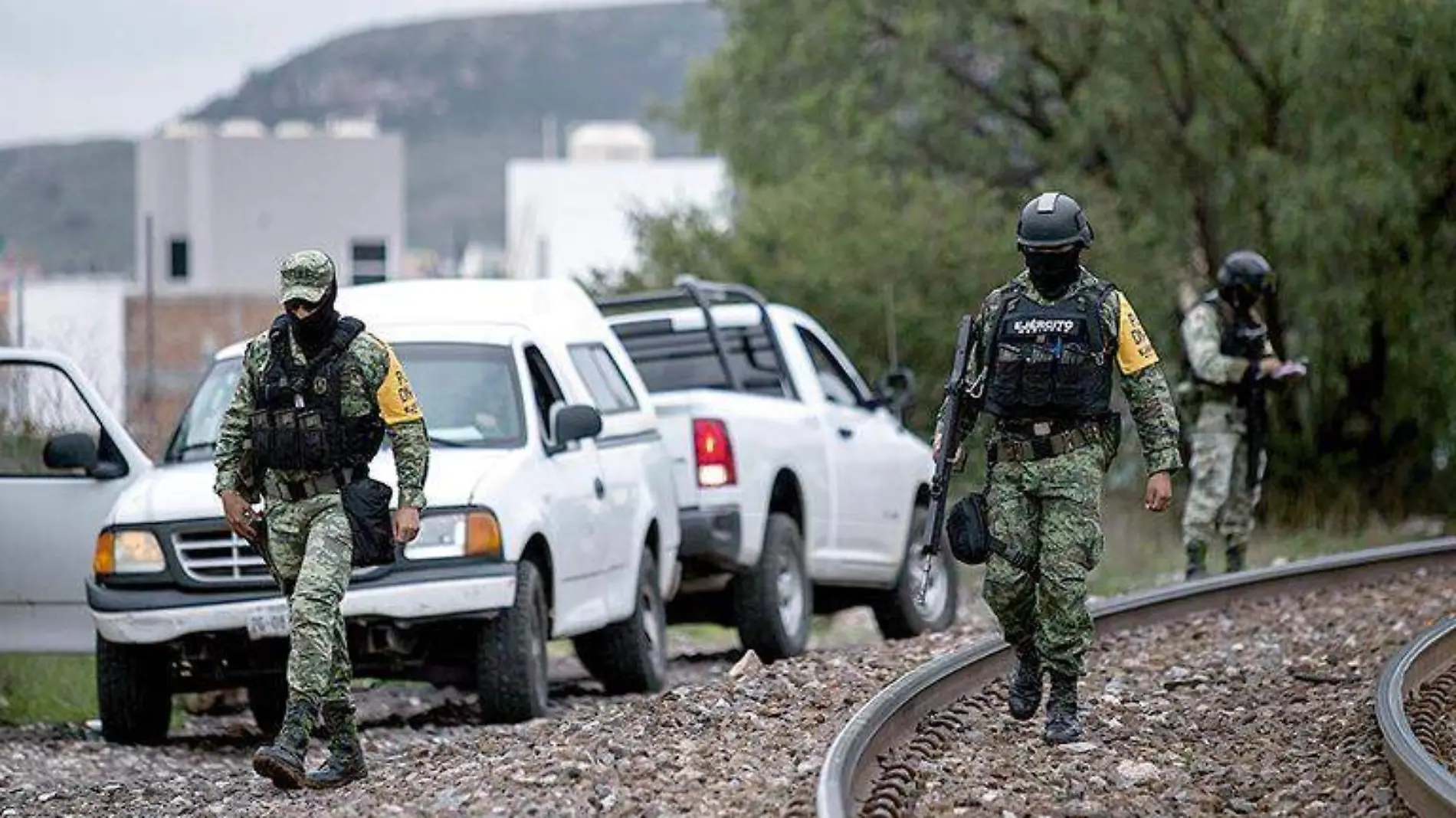 Militares durante operativo en la ciudad de Zacatecas